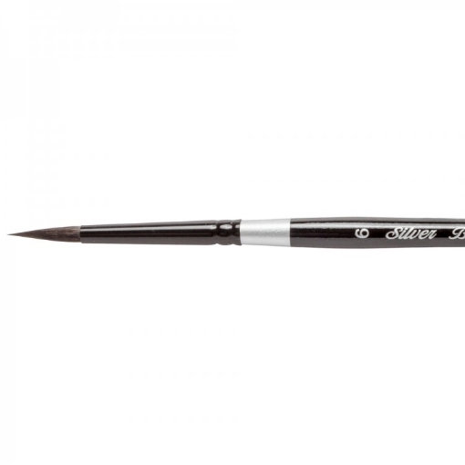 Picture of Silver Black Velvet 3000S Round No. 6 | Επαγγελματικό Πινέλο Ακουαρέλας