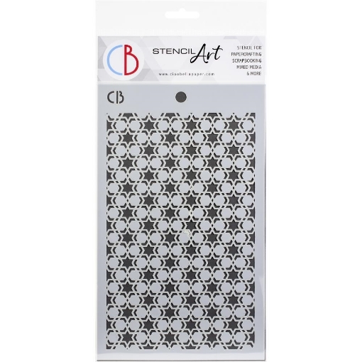 Picture of Ciao Bella Art Texture Στένσιλ 5"X8" - Double Star
