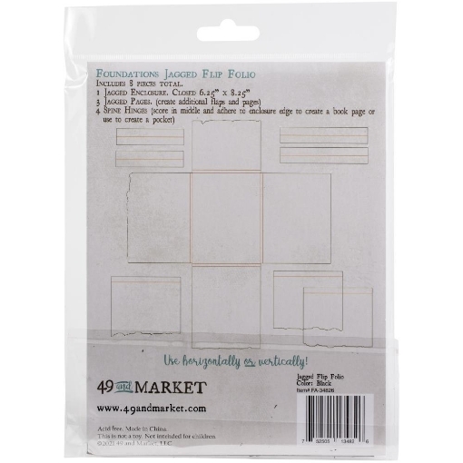 Picture of 49 And Market Foundations Jagged Flip Folio - Black