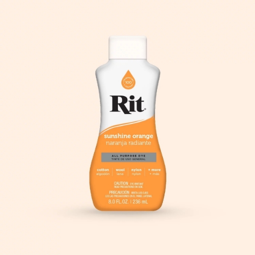 Picture of Rit All-Purpose Liquid Dye | Βαφή Υφάσματος για Φυσικές Ίνες 236ml – Sunshine Orange