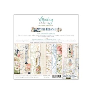 Picture of Mintay Papers Μπλοκ Scrapbooking Διπλής Όψης 6" x 6" - Written Memories