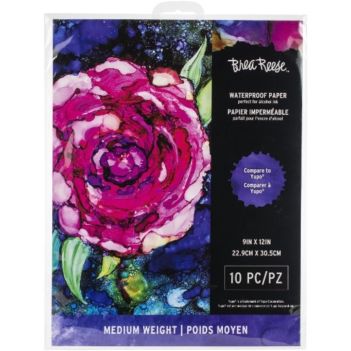 Picture of Brea Reese Waterproof Paper 9"X12" – Αδιάβροχο Χαρτί – Λευκό, 10 τεμ.