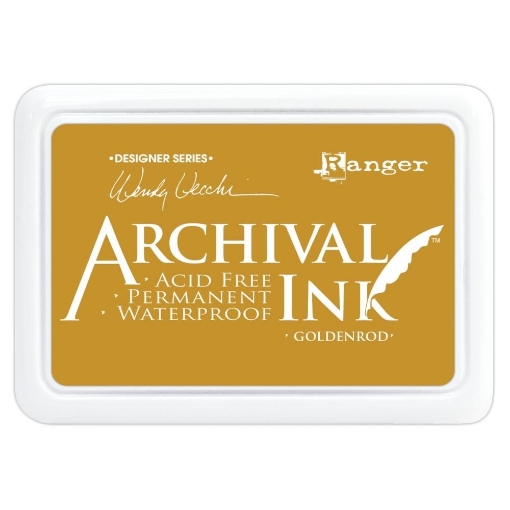 Picture of Ranger Archival Ink Pad – Designer Series by Wendy Vecchi | Μόνιμο Αδιάβροχο Μελάνι Σφραγίδας – Goldenrod