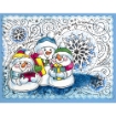 Picture of Stampendous! Fran's Slim Cling Rubber Stamp Σφραγίδα  - Slim Snowflake Wishes