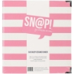 Picture of Simple Stories Sn@p! Striped Designer Binder 6"X8" - Pink Stripe