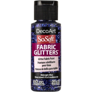 Picture of SoSoft Glitters Ακρυλικό Χρώμα για Ύφασμα 59ml - Midnight Blue