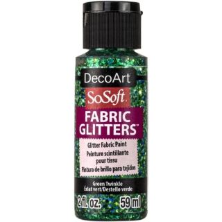Picture of SoSoft Glitters Ακρυλικό Χρώμα για Ύφασμα 59ml - Green Twinkle