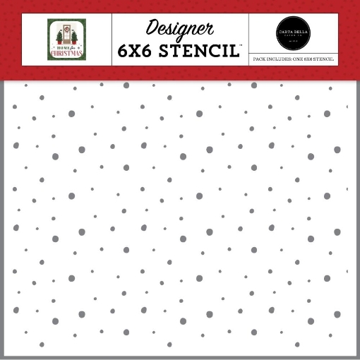 Picture of Carta Bella Στένσιλ 6"x6" – Home for Christmas, Snow Much Fun