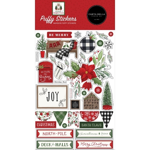 Picture of Carta Bella Puffy Stickers | Puffy Αυτοκόλλητα - Home for Christmas