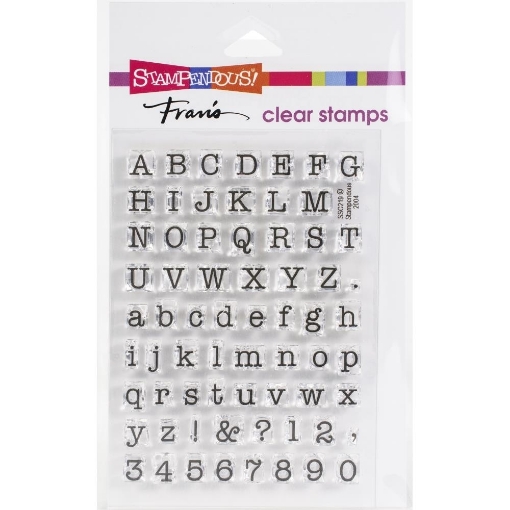 Picture of Stampendous Σετ με Διάφανες Σφραγιδες 4"x6" - Small Typewriter Alphabet, 67τεμ.