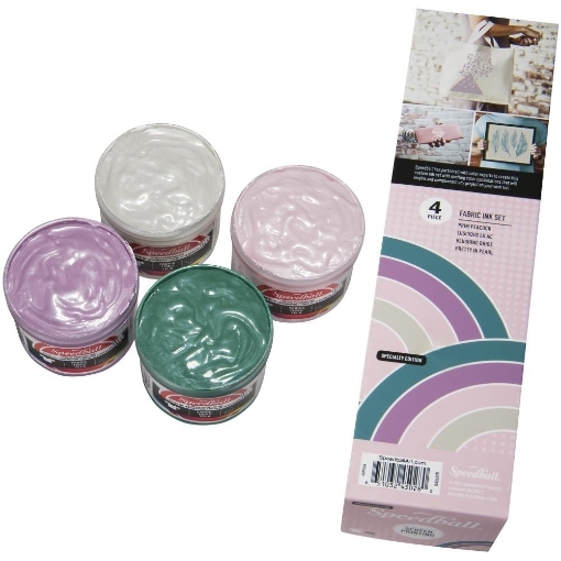 Picture of Speedball Fabric Screen Printing Ink Set / Σετ Μελανιών Μεταξοτυπίας - Polished Pastel, 4 τεμ