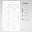 Picture of Ciao Bella Art Texture Στένσιλ 5"X8" -  Snowflakes