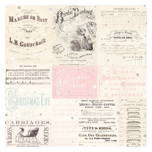 Picture of Prima Marketing Vellum by Frank Garcia – Φύλλο Διάφανο Vellum με Foil, Christmas Sparkle