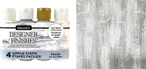 Picture of DecoArt Designer Finishes Paint Pack – Σετ Βαφών Εφέ Ξασπρισμένου Ξύλου (Salt Wash Farmhouse)