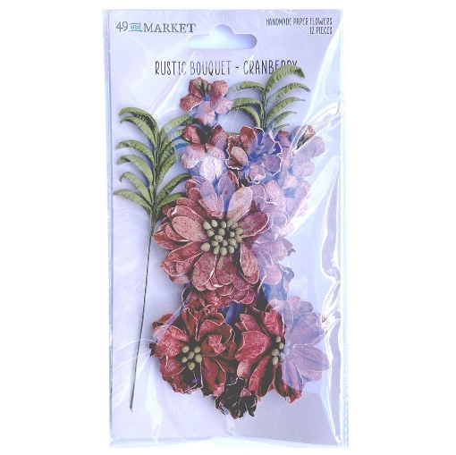 Picture of 49 And Market Rustic Bouquet Χάρτινα Λουλούδια - Cranberry