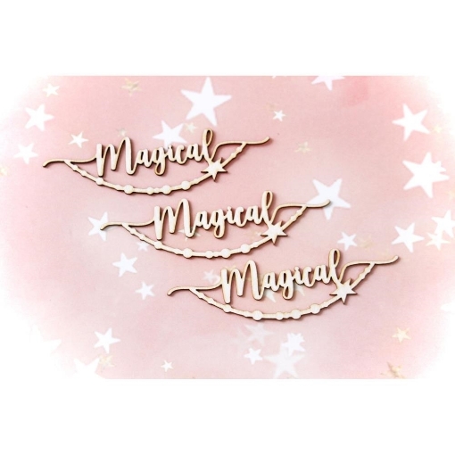 Picture of Asuka Studio Brick Wall & Frames Chipboard Embellishments – Magical