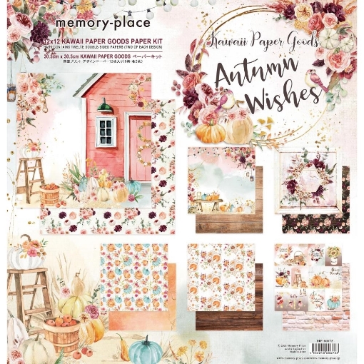 Picture of Memory Place Kawaii Χαρτιά Scrapbooking Διπλής Όψης 12''x12'' - Autumn Wishes