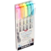 Picture of Zebra Mildliner Double Ended Marker Brush Pen & Marker Σετ Μαρκαδοράκια - Fluorescent
