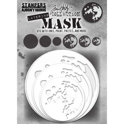 Picture of Stampers Anonymous Tim Holtz Layering Mask Set – Moon, 6 τεμ.