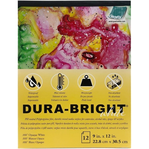 Picture of Dura-Bright Μπλοκ με Λευκά Opaque Φύλλα 0.010" Pad 9”x12" 
