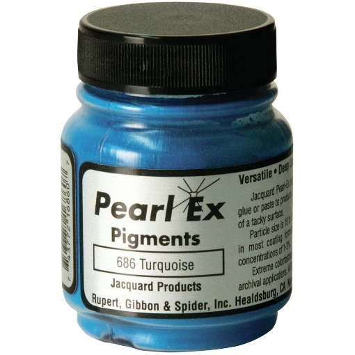 Picture of 🪄 Jacquard PearlEx Powdered Pigment 14g - Turquoise – Mica Χρωστική σε Σκόνη σε Μεταλλικό Τυρκουάζ Φινίρισμα