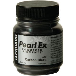 Picture of 🪄 Jacquard PearlEx Powdered Pigment 21g - Carbon Black – Mica Χρωστική σε Σκόνη σε Μεταλλικό Μαύρο Φινίρισμα