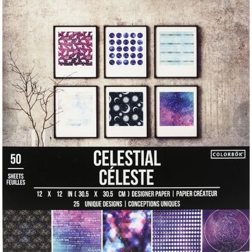 Picture of Colorbok Celestial Συλλογή Χαρτιών Scrapbooking Μονής Όψης 12" x 12", 50 Φύλλα