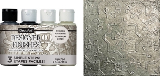 Picture of DecoArt Designer Finishes Paint Pack – Σετ Βαφών Εφέ Οξειδωμένου Μετάλλου Oxidized Aluminum