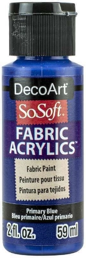 Picture of SoSoft Ακρυλικό Χρώμα για Ύφασμα 59ml - Primary Blue