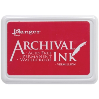 Picture of Ranger Archival Ink Pad Vermillion – Αδιάβροχο Έντονο Κόκκινο-Πορτοκαλί Μελάνι Σφραγίδας