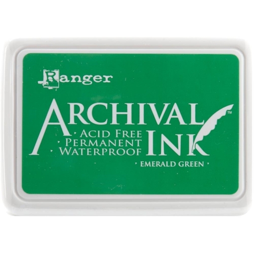 Picture of Ranger Archival Ink Pad Emerald Green – Αδιάβροχο Σμαραγδί Πράσινο Μελάνι Σφραγίδας