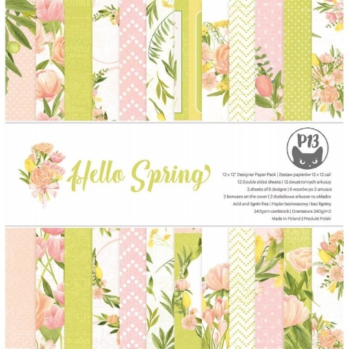 Picture of P13 Collection Pack Scrapbooking Διπλής Όψεως 12" x 12" – Hello Spring