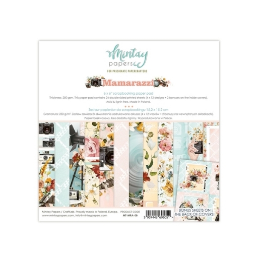 Picture of Mintay Papers Μπλοκ Scrapbooking Διπλής Όψης 6''x 6" - Mamarazzi