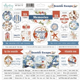 Picture of Mintay Papers Αυτοκόλλητα Chipboard - Seaside Escape