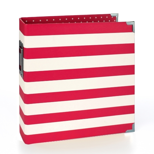 Picture of Simple Stories Sn@p! Striped Designer Άλμπουμ 6"X8" - Red Stripe