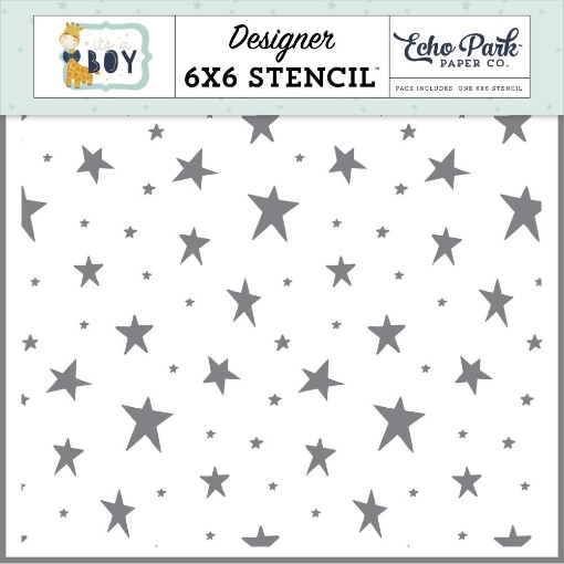 Picture of Echo Park Stencil 6"x6" | Στένσιλ It’s A Boy, Underneath The Stars