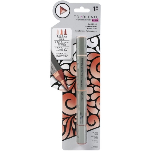 Picture of Spectrum Noir Triblend Brush Μαρκαδόρος Οινοπνεύματος 3 σε 1 - Coral Blend (CR1 CR6 CR11)