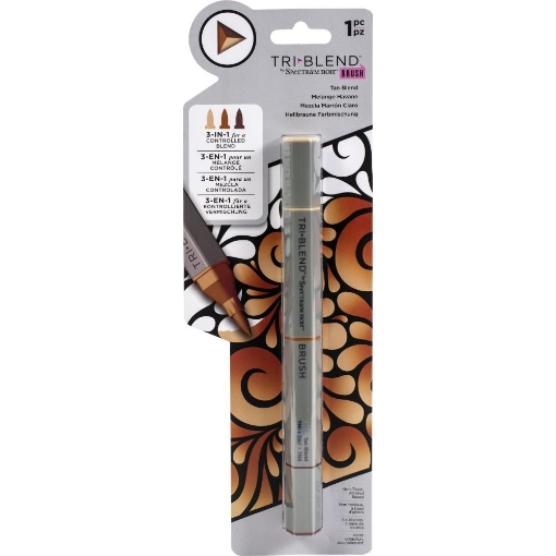 Picture of Spectrum Noir Triblend Brush Μαρκαδόρος Οινοπνεύματος 3 σε 1 - Tan Blend  (TN1 TN7 TN8)