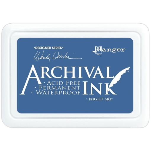 Picture of Ranger Archival Ink Pad – Designer Series by Wendy Vecchi | Μόνιμο Αδιάβροχο Μελάνι Σφραγίδας – Night Sky