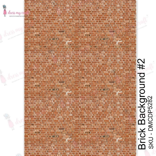 Picture of Dress My Craft Transfer Me Φύλλο Μεταφοράς Εικόνας Α4 - Brick Background #2