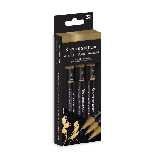 Picture of Spectrum Noir Metallic Markers Σετ Μεταλλικών Μαρκαδόρων - Liquid Gold, 3τεμ.