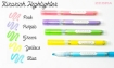 Picture of Zebra Kirarich Chisel Tip Glitter Μαρκαδοράκια Highlighter Set - Assorted Colors