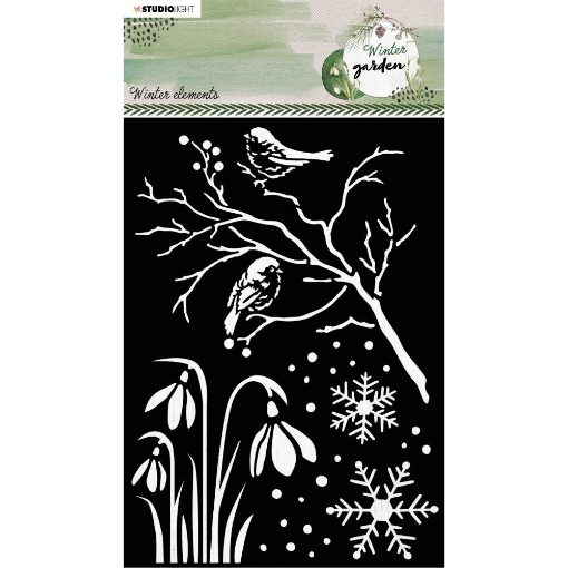 Picture of Studio Light Winter Garden Winter Elements Nr.88 | Στένσιλ 6" x 8"