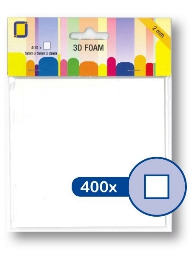 Picture of JEJE Double Sided Foam Squares 2mm - Διαστατικά Αυτοκόλλητα Διπλής Όψης