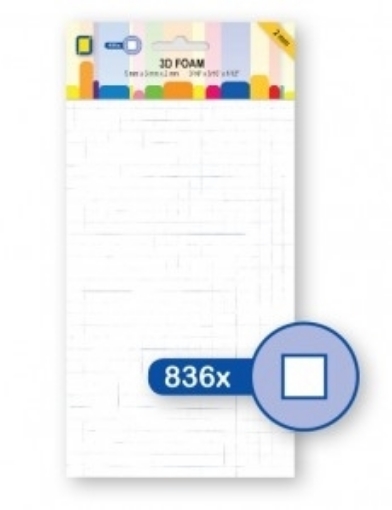 Picture of JEJE Double Sided Foam Squares XL 1.5mm - Διαστατικά Αυτοκόλλητα Διπλής Όψης