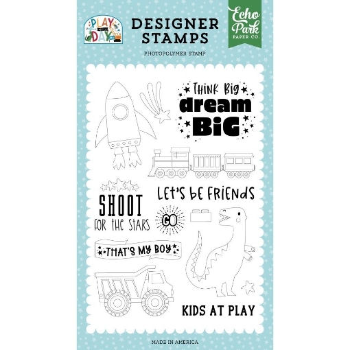 Picture of Echo Park  Διάφανες Σφραγίδες - Play All Day Boy, Think Big, Dream Big