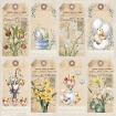 Picture of Reprint Μπλοκ Scrapbooking Διπλής Όψης 6'' x 6'' - Vintage Easter