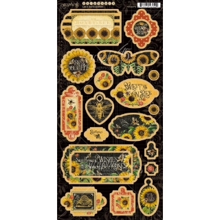 Picture of Graphic 45 Chipboard Εφήμερα 6"X12" - Let It Bee