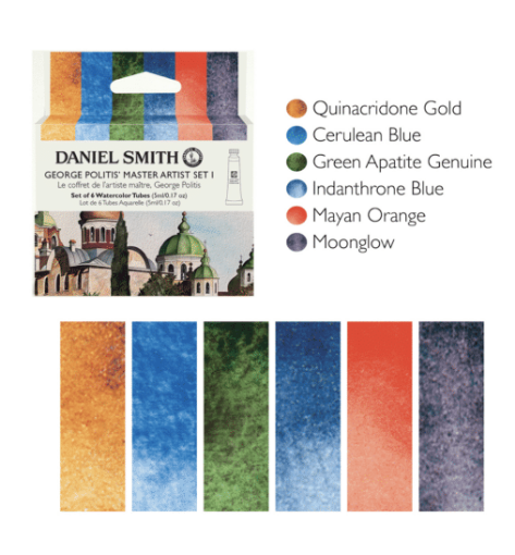 Picture of Daniel Smith George Politis Master Artist Set I DS285610437 – Artist Σετ Ακουαρέλας, 6 Χρώματα