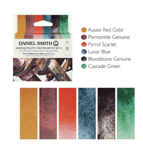 Picture of Daniel Smith George Politis Master Artist Set II - Σετ Χρώματα Ακουαρέλας, 6τεμ.